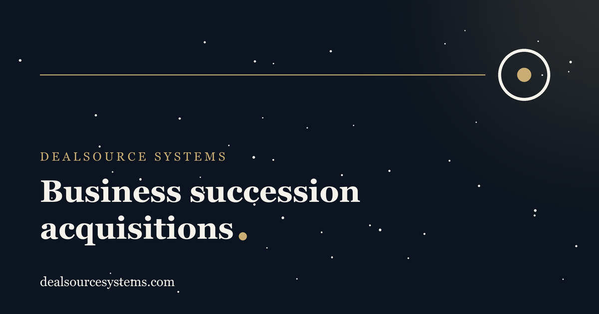 Business succession acquisitions: a sourcing guide