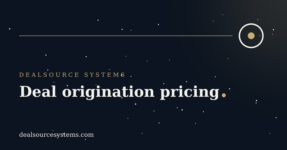 Deal origination pricing: retainer vs success fee vs hybrid