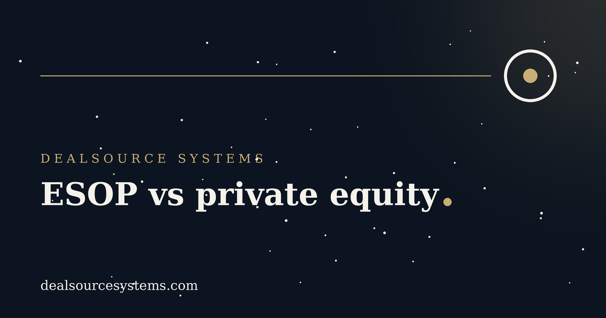 ESOP vs private equity: the deal sourcing blind spot