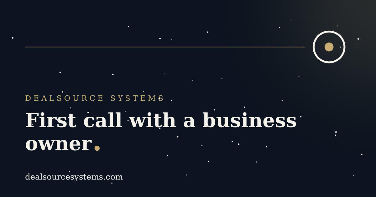 First call with a business owner: what to say