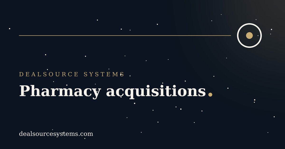 Pharmacy acquisitions: a PE sourcing guide