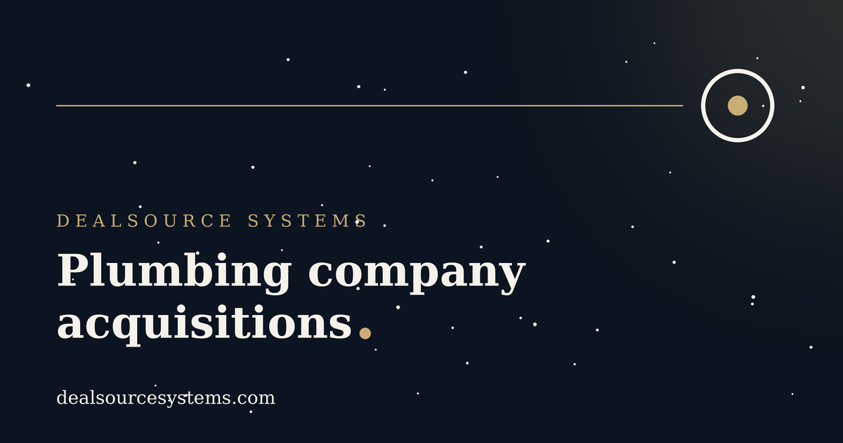 Plumbing company acquisitions: direct vs broker